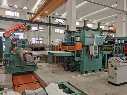 স্বয়ংক্রিয় রোটারি শিয়ার ফ্লাই কাট টু লেংথ লাইন স্টেইনলেস স্টিল 0.3 - 3 X 1000 200mm